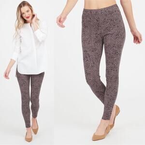 SPANX ankle jean-ish leggings in desert dot
